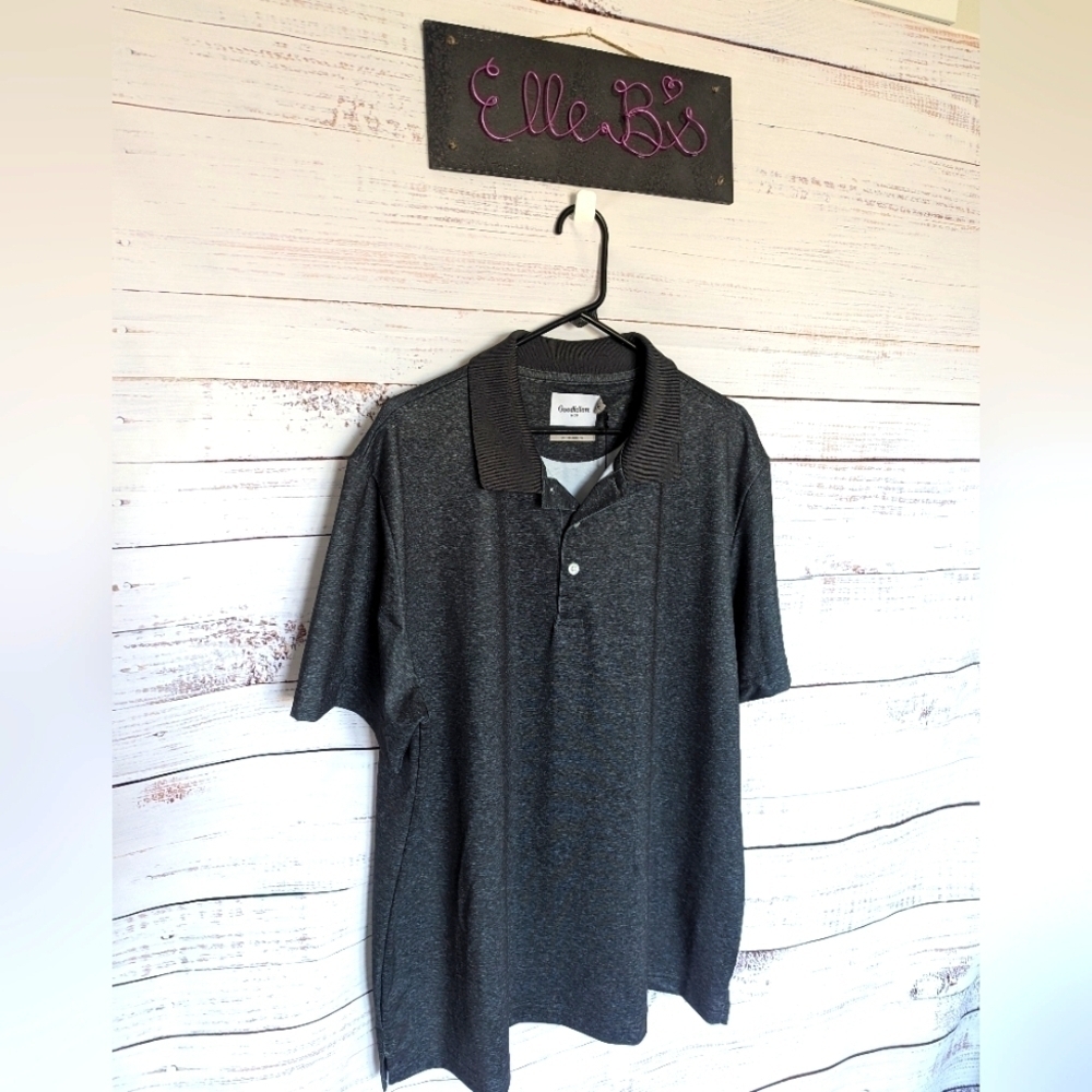 NWT Goodfellow Mens Heathered Olive Green/ Gray Polo XXL